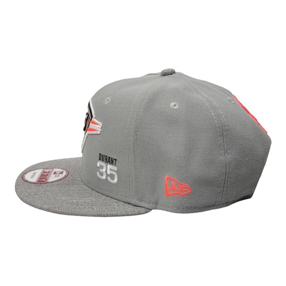 New Era Oklahoma City Thunder Kevin Durant #35 Hat Cap Gray Men's Snapback - Picture 5 of 6